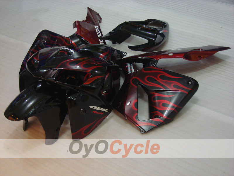 Kit de carénages à injection pour CBR600RR 05-06 - Rouge, Noir - Flamme #OYO87900247