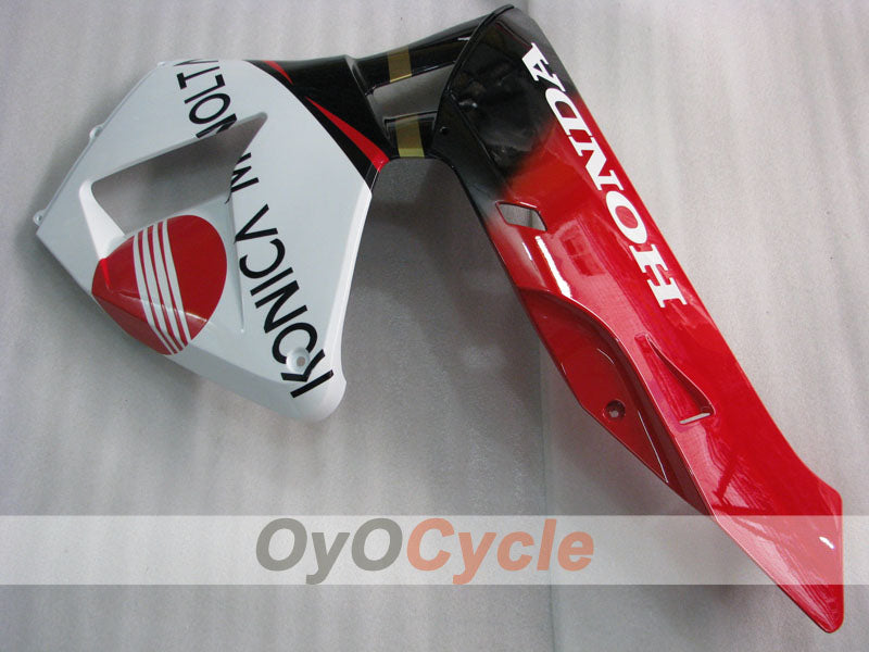 Kit de carénages injectés pour CBR600RR 05-06 - Rouge, blanc - Konica Minolta #OYO87900257