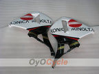 Kit de carénages injectés pour CBR600RR 05-06 - Rouge, blanc - Konica Minolta #OYO87900257