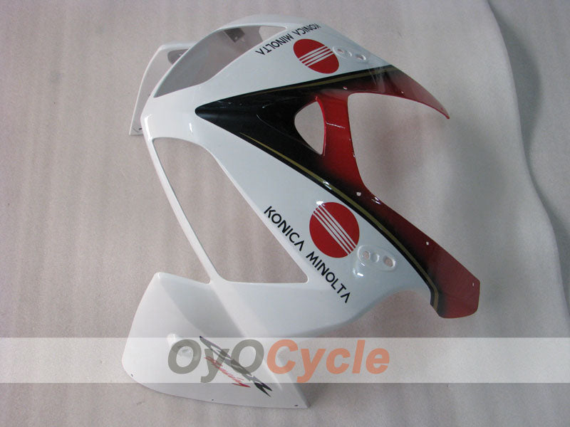 Kit de carénages injectés pour CBR600RR 05-06 - Rouge, blanc - Konica Minolta #OYO87900257