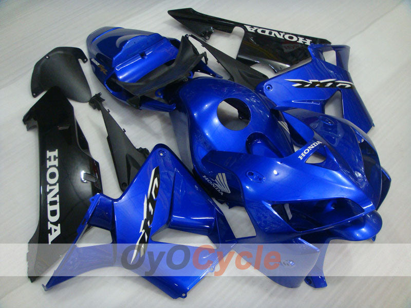 Kit de carénage à injection pour CBR600RR 05-06 - Bleu, Noir - Style d'usine #OYO87900286