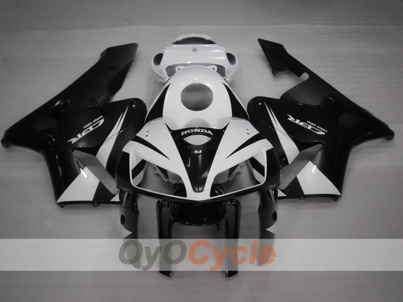 Kit de carénage injecté pour CBR600RR 05-06 - Blanc, noir - Style d’origine #OYO87900291