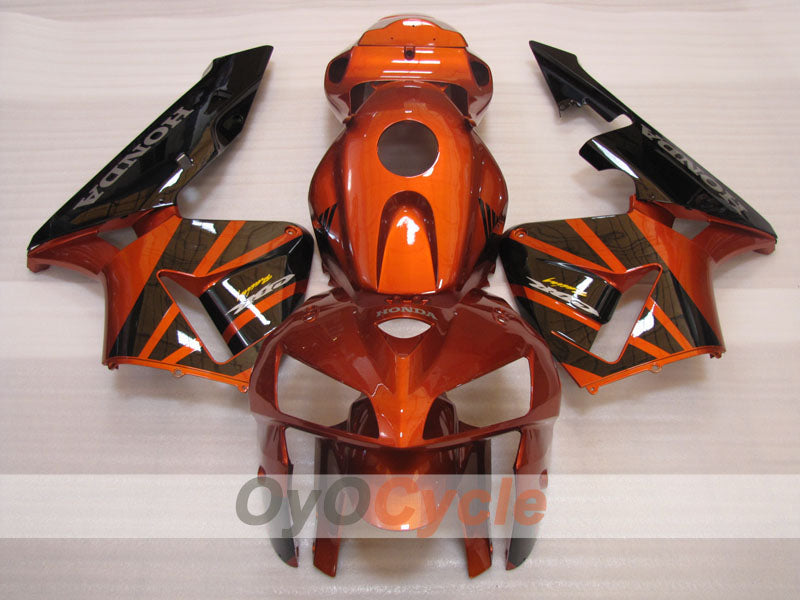 Kit de carénage injecté pour CBR600RR 05-06 - Orange, noir - Style d’origine #OYO87900297
