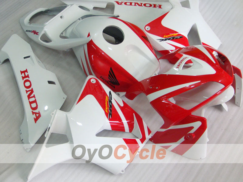 Kit de carénage à injection pour CBR600RR 05-06 - Rouge, blanc - Style d'origine #OYO87900310 Image principale du produit