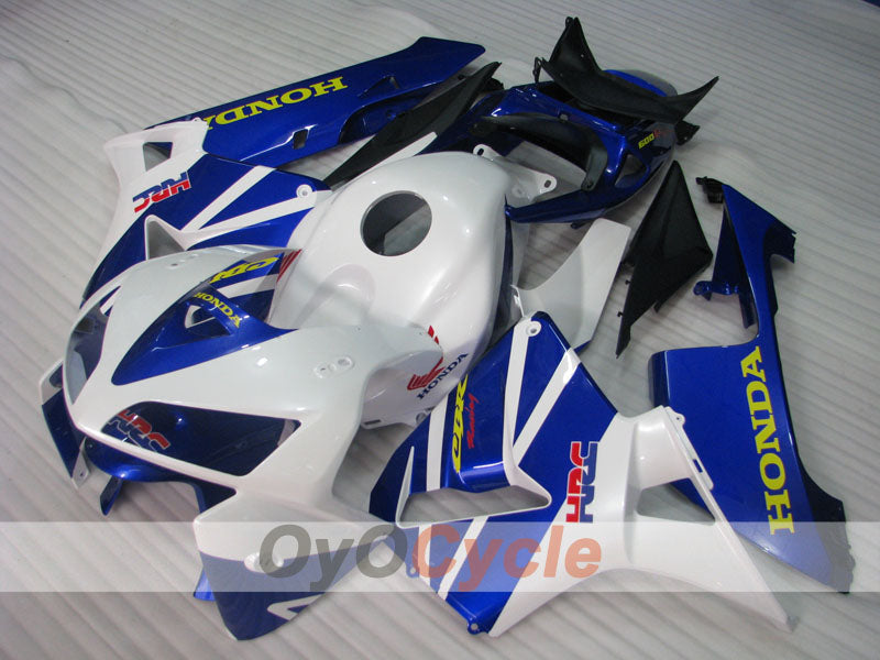 Kit de carénage à injection pour CBR600RR 05-06 - Bleu, blanc - Style d'origine #OYO87900312 Image secondaire du produit