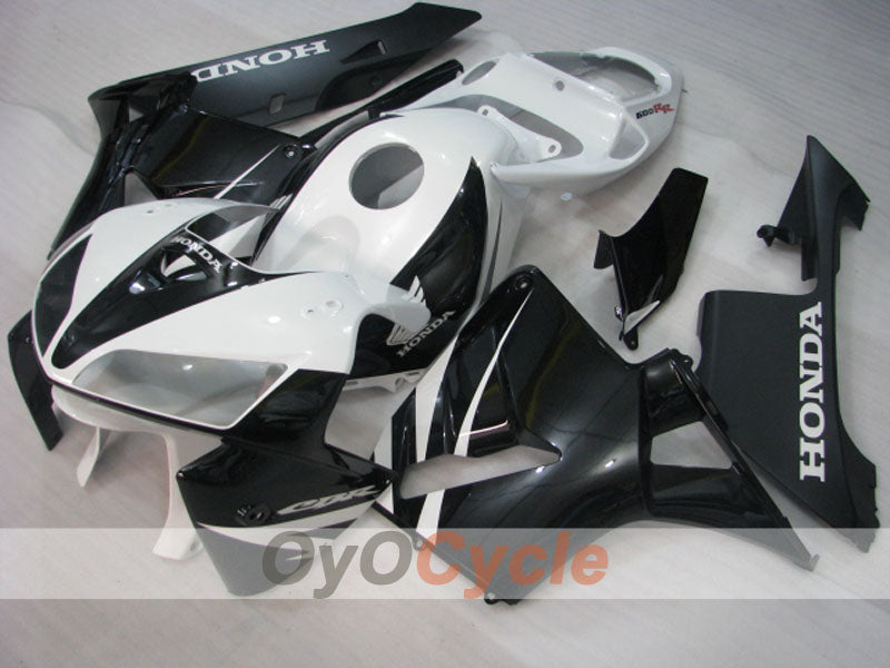Kit de carénage à injection pour CBR600RR 05-06 - Blanc, Noir - Style usine #OYO87900320 Image principale du produit