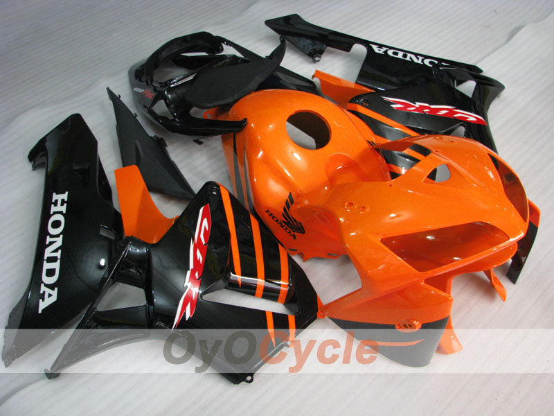 Kit de carénage à injection pour CBR600RR 05-06 - Orange, Noir - Style usine #OYO87900322 Image principale du produit