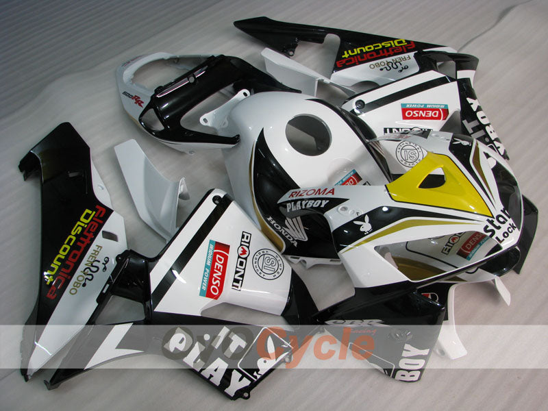 Kit de carénage à injection pour CBR600RR 05-06 - Blanc, Noir - PlayBoy #OYO87900323 Image principale du produit