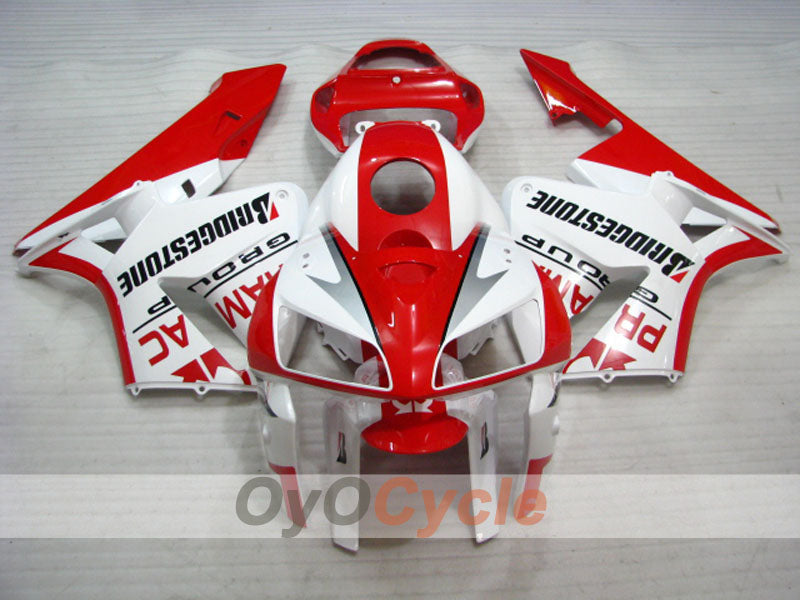 Kit de carénage à injection pour CBR600RR 05-06 - Rouge, Blanc - PRAMAC #OYO87900324 Image principale du produit