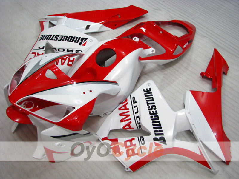 Kit de carénage à injection pour CBR600RR 05-06 - Rouge, Blanc - PRAMAC #OYO87900324