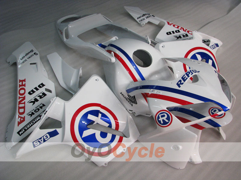Kit de carénage à injection pour CBR600RR 05-06 - Blanc - MICHELIN, RK, Repsol #OYO87900326 Image principale du produit