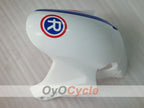 Kit de carénage à injection pour CBR600RR 05-06 - Blanc - MICHELIN, RK, Repsol #OYO87900326