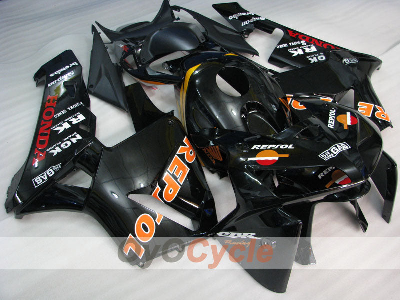 Kit de carénage à injection pour CBR600RR 05-06 - Noir - RK, Repsol #OYO87900332