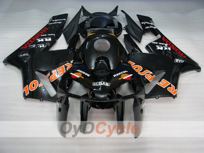 Kit de carénage à injection pour CBR600RR 05-06 - Noir - RK, Repsol #OYO87900332