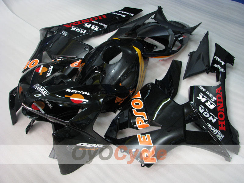 Kit de carénage à injection pour CBR600RR 05-06 - Noir - RK, Repsol #OYO87900332