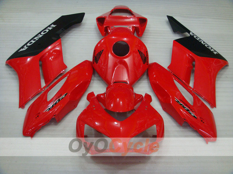 Kit de carénages injectés pour CBR1000RR 04-05 - Rouge, noir mat - Fireblade #OYO87900480