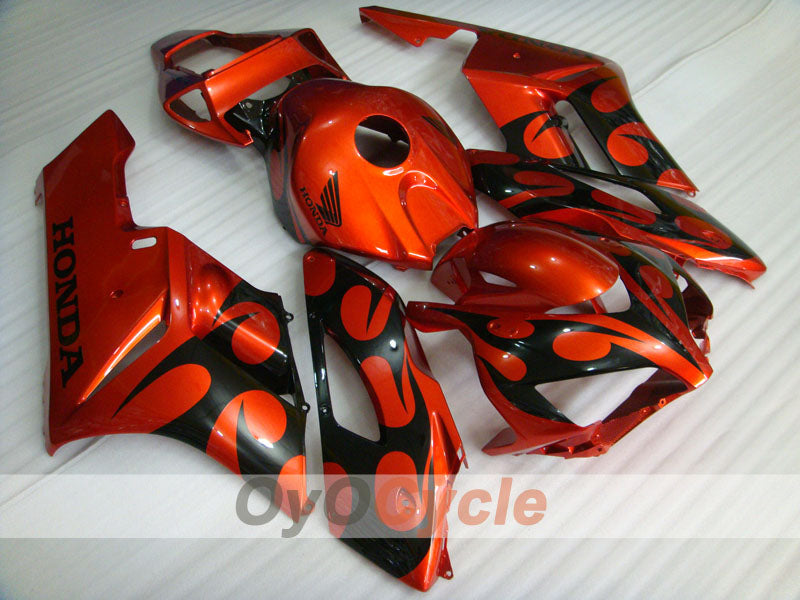 Kit de carénage à injection pour CBR1000RR 04-05 - Orange, Noir - Flame #OYO87900490