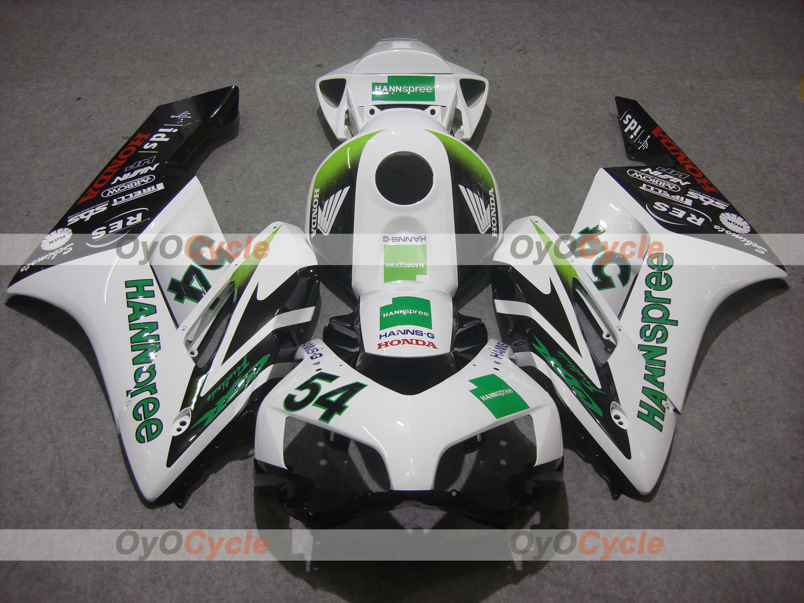 Kit de carénage à injection pour CBR1000RR 04-05 - Blanc, Noir - HANN Spree #OYO87900495 Image secondaire du produit