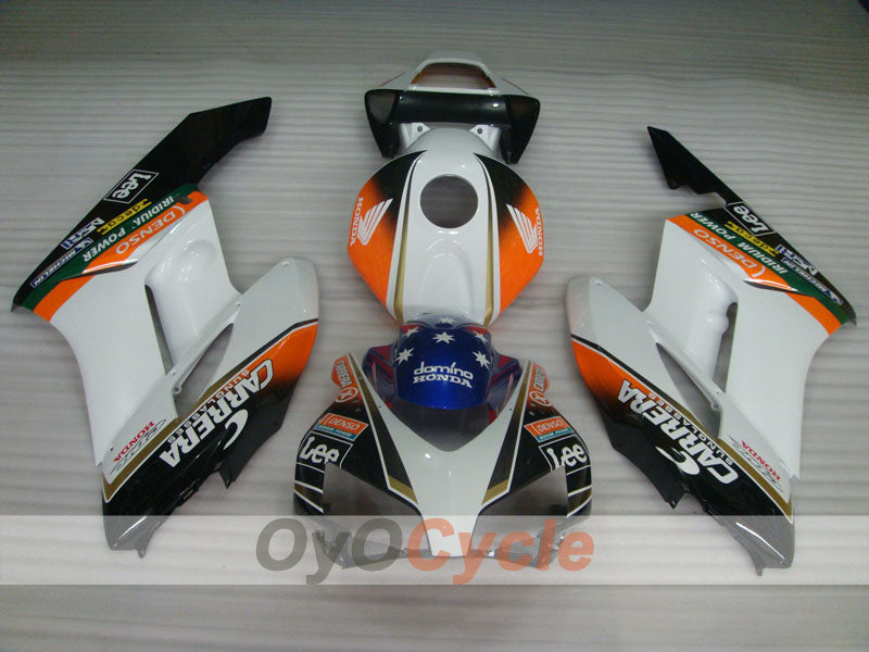 Kit de carénage à injection pour CBR1000RR 04-05 - Blanc, Noir - CARRERA, Lee #OYO87900505