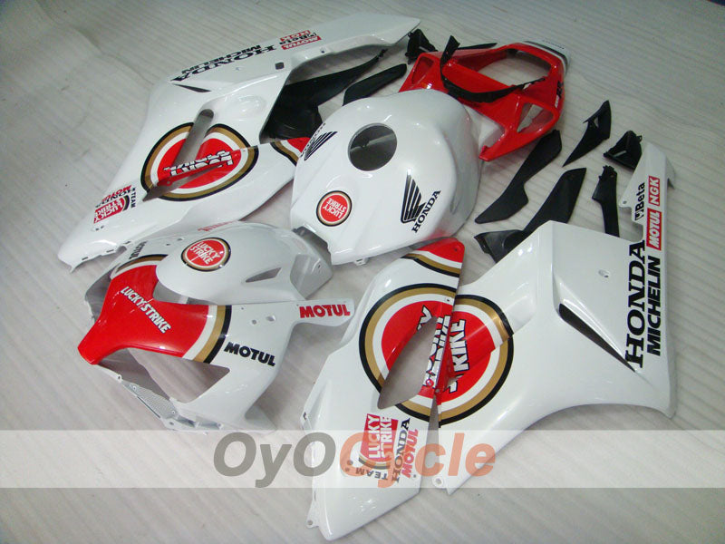 Kit de carénage injecté pour CBR1000RR 04-05 - Rouge, blanc - Lucky Strike #OYO87900507 Image secondaire du produit