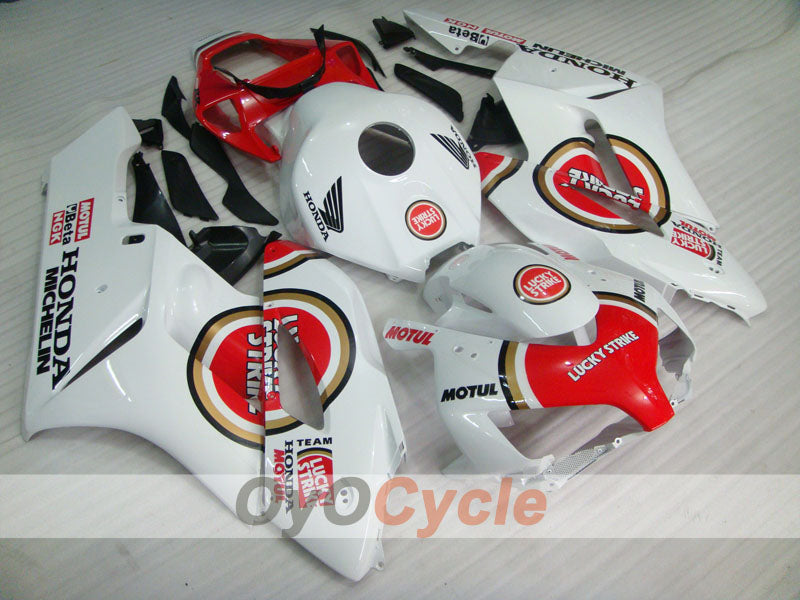Kit de carénage injecté pour CBR1000RR 04-05 - Rouge, blanc - Lucky Strike #OYO87900507 Image principale du produit