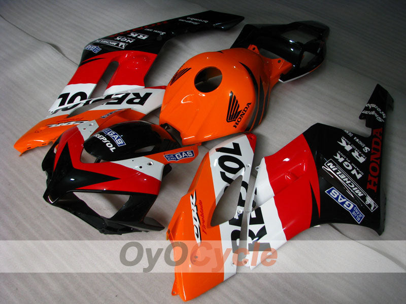 Kit de carénage d'injection pour CBR1000RR 04-05 - Orange, Noir - Repsol #OYO87900528 Image secondaire du produit