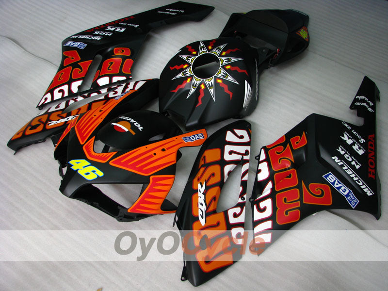 Kit de carénage à injection pour CBR1000RR 04-05 - Orange, Noir, Mat - Rossi #OYO87900543