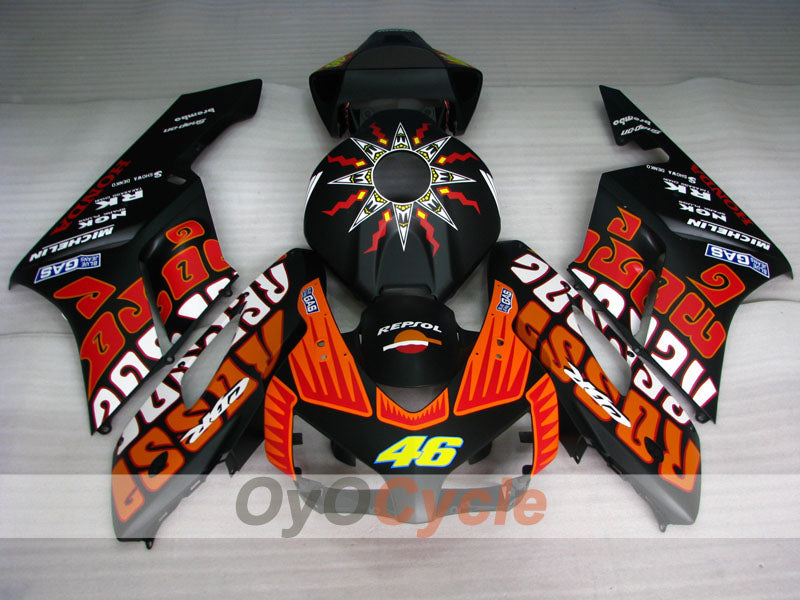 Kit de carénage à injection pour CBR1000RR 04-05 - Orange, Noir, Mat - Rossi #OYO87900543