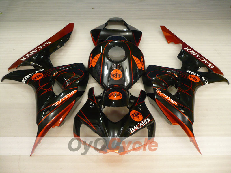 Kit de carénage moulé par injection pour CBR1000RR 06-07 - Orange, noir - BACARDI #OYO87900549 Image secondaire du produit