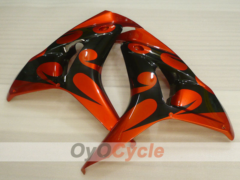 Kit de carénage à injection pour CBR1000RR 06-07 - Orange, noir - Flamme #OYO87900584