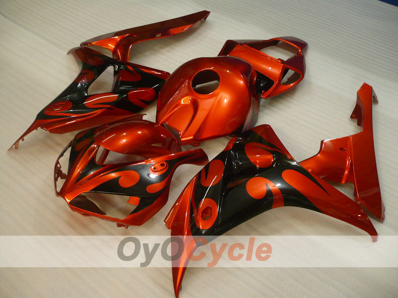 Kit de carénage à injection pour CBR1000RR 06-07 - Orange, noir - Flamme #OYO87900584