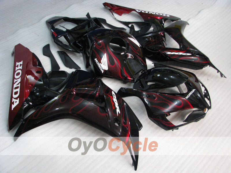 Kit de carénage à injection pour CBR1000RR 06-07 - Rouge, noir - Flamme #OYO87900594