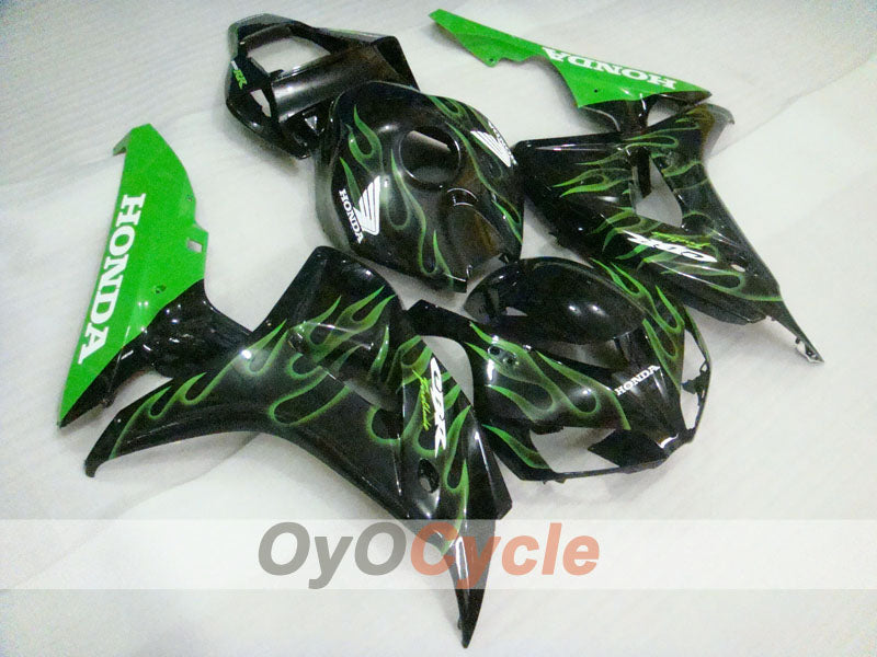 Kit de carénage à injection pour CBR1000RR 06-07 - Vert, noir - Flamme #OYO87900595
