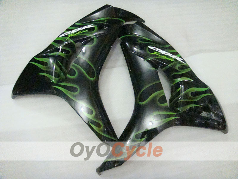 Kit de carénage à injection pour CBR1000RR 06-07 - Vert, noir - Flamme #OYO87900595