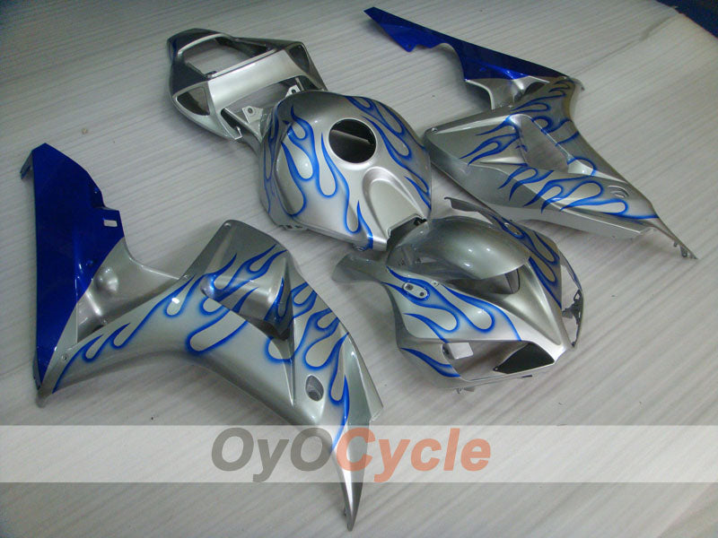 Kit de carénage à injection pour CBR1000RR 06-07 - Bleu, Argent - Flamme #OYO87900599