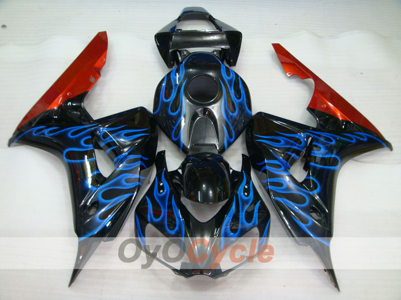 Kit de carénage à injection pour CBR1000RR 06-07 - Bleu, Noir - Flamme #OYO87900602