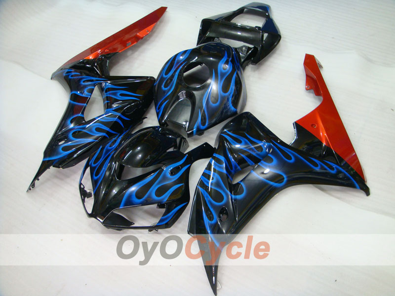 Kit de carénage à injection pour CBR1000RR 06-07 - Bleu, Noir - Flamme #OYO87900602