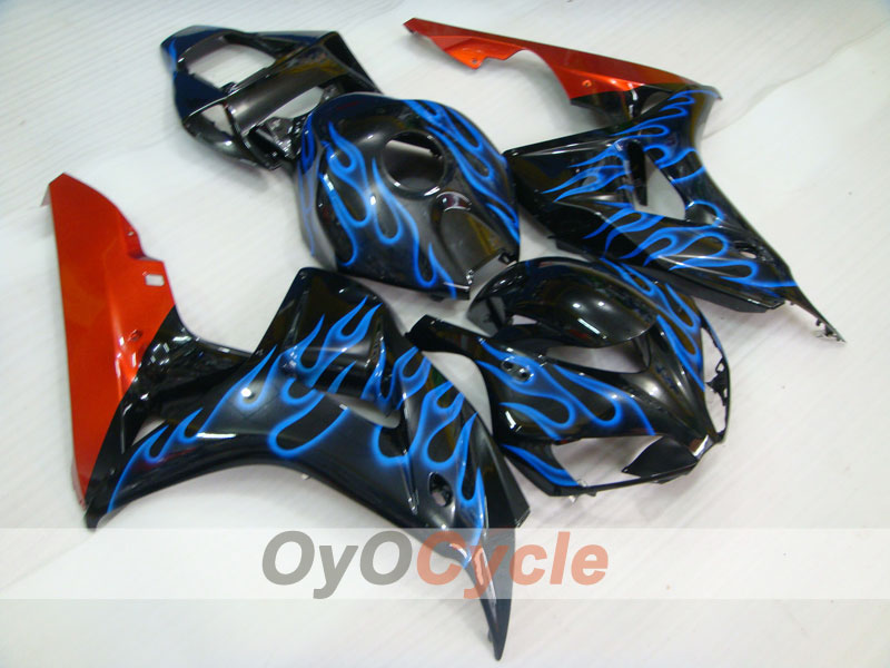 Kit de carénage à injection pour CBR1000RR 06-07 - Bleu, Noir - Flamme #OYO87900602