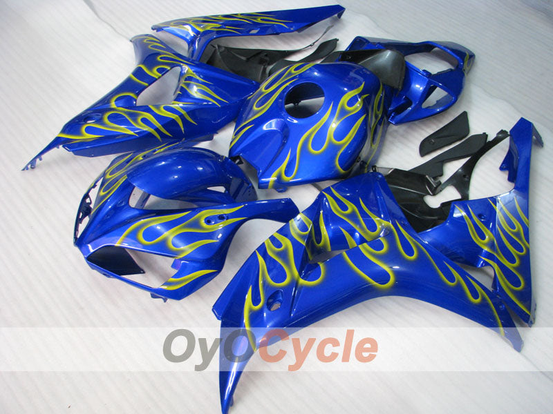 Kit de carénage à injection pour CBR1000RR 06-07 - Jaune, Bleu - Flamme #OYO87900603 Image secondaire du produit