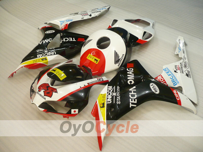 Kit de carénages à injection pour CBR1000RR 06-07 - Blanc, noir - Style d'origine #OYO87900630
