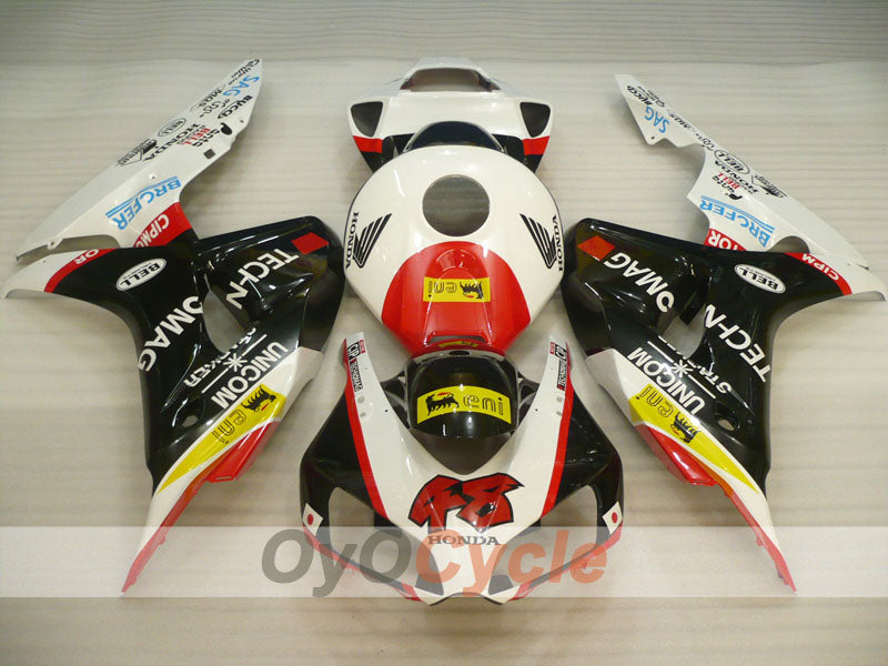 Kit de carénages à injection pour CBR1000RR 06-07 - Blanc, noir - Style d'origine #OYO87900630 Image secondaire du produit