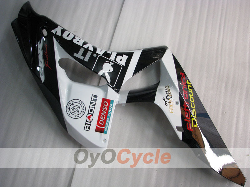 Kit de carénage à injection pour CBR1000RR 06-07 - Blanc, Noir - PlayBoy #OYO87900634
