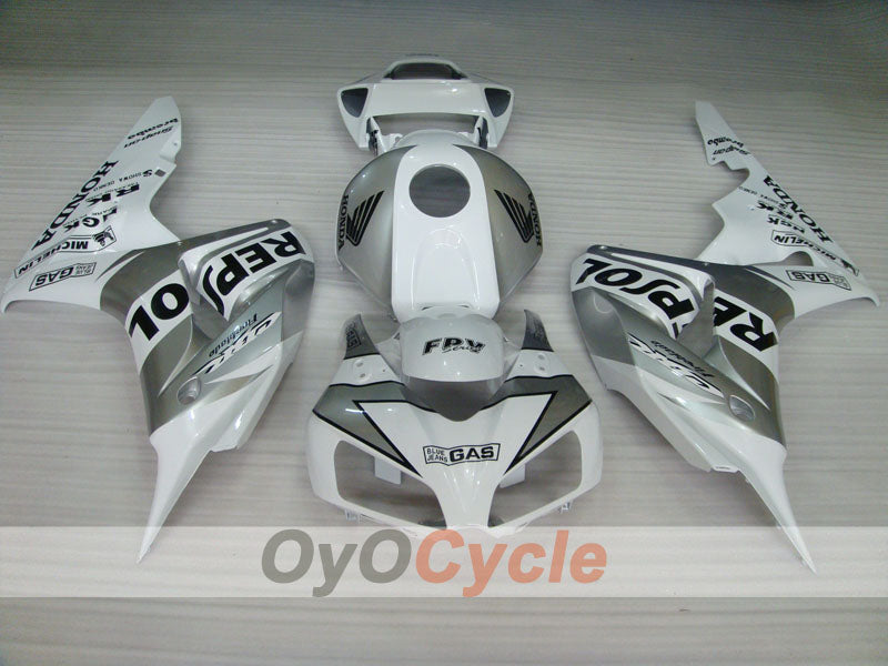 Kit de carénage à injection pour CBR1000RR 06-07 - Blanc, Argent - Repsol #OYO87900641