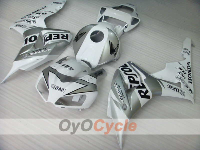 Kit de carénage à injection pour CBR1000RR 06-07 - Blanc, Argent - Repsol #OYO87900641