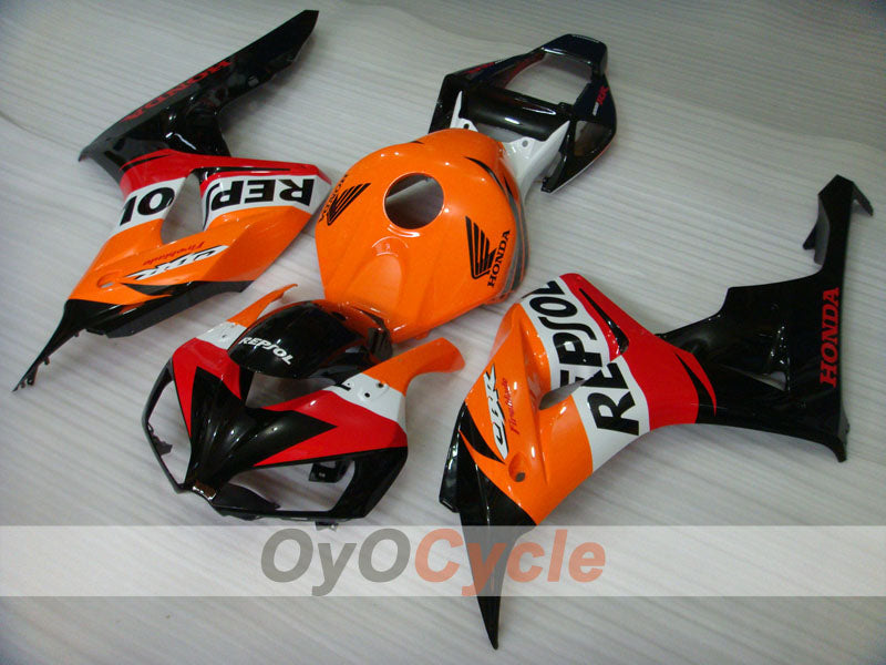 Kit de carénage à injection pour CBR1000RR 06-07 - Orange, Noir - Repsol #OYO87900642