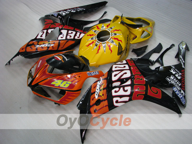 Kit de carénage à injection pour CBR1000RR 06-07 - Jaune, Noir - Rossi #OYO87900645