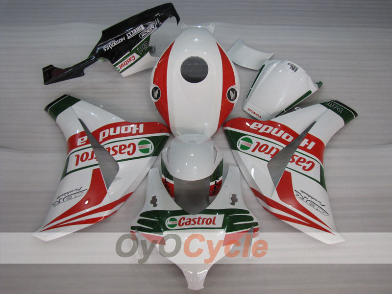 Kit de carénage injecté pour CBR1000RR 08-11 - Rouge, Blanc - Castrol #OYO87900654 Image secondaire du produit