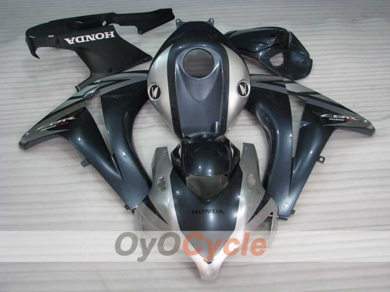 Kit de carénages en injection pour CBR1000RR 08-11 - Noir, Argent - Fireblade #OYO87900675