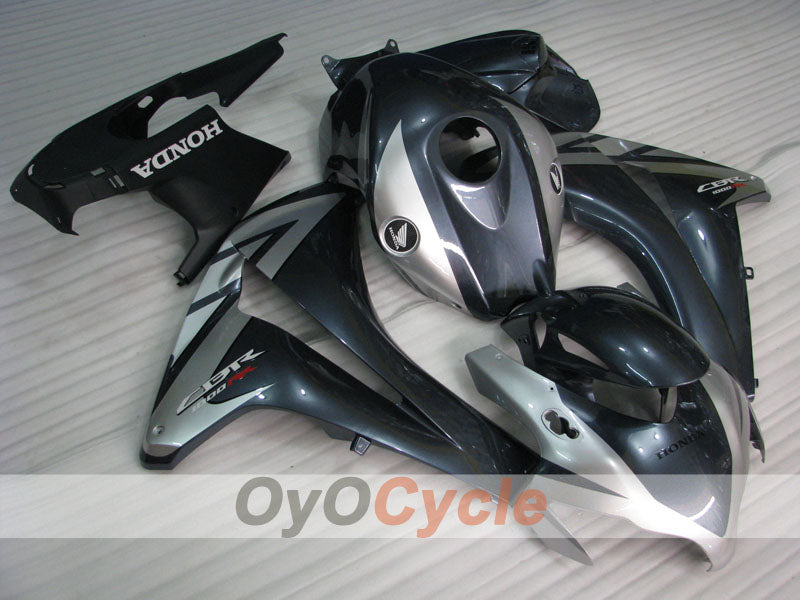 Kit de carénages en injection pour CBR1000RR 08-11 - Noir, Argent - Fireblade #OYO87900675