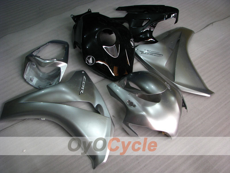 Kit de carénages en injection pour CBR1000RR 08-11 - Noir, Argent - Fireblade #OYO87900680